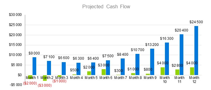 Recycling Company Business Plan - Project Cash Flow