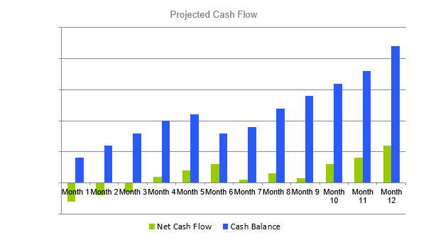 Christmas tree farm business plan - Projected Cash Flow