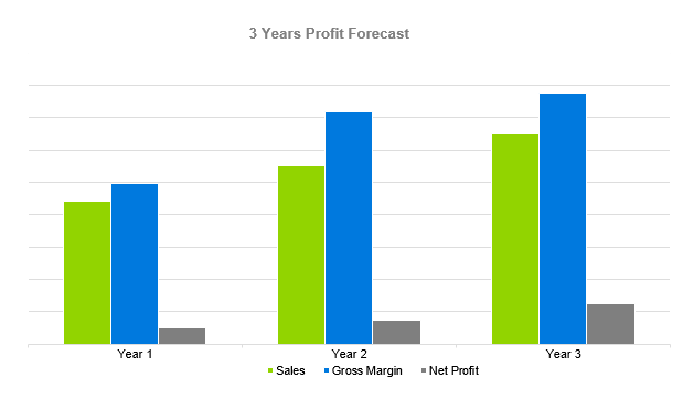 business plan for jewellery business - 3 Years Profit Forecast