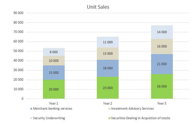 Holding Company Business Plan - Unit Sales