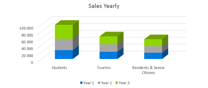 Car Rental Business Plan - Sales Yearly