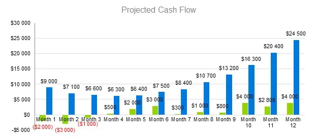Poultry Farming Business Plans - Projected Cash Flow