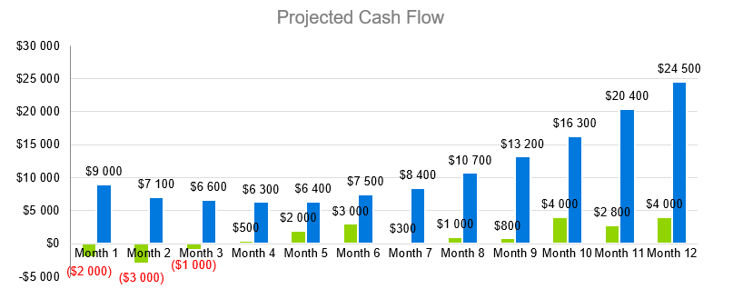 Medical Laboratory Business Plan - Projected Cash Flow